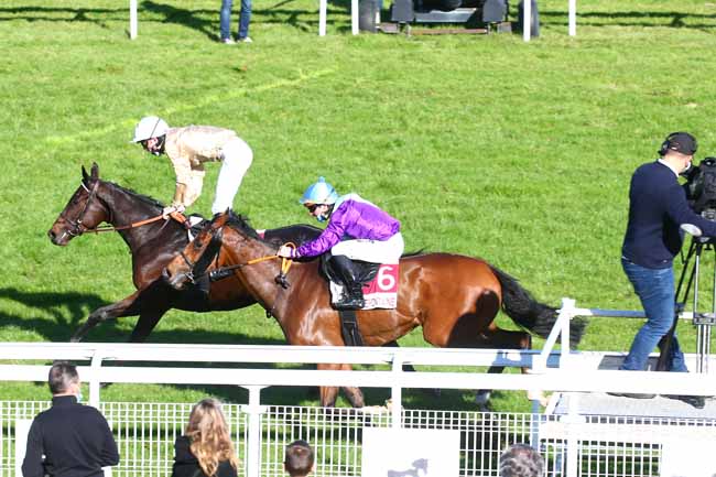 Photo d'arrivée de la course pmu PRIX DU BASSIN DES YACHTS à CLAIREFONTAINE le Vendredi 23 octobre 2020