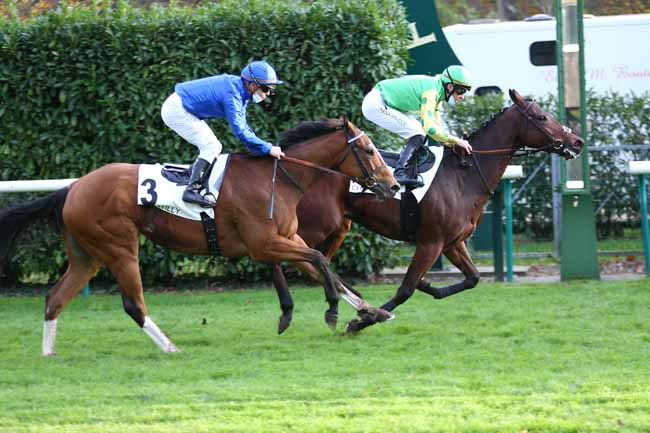 Photo d'arrivée de la course pmu PRIX TILBURY à CHANTILLY le Vendredi 6 novembre 2020