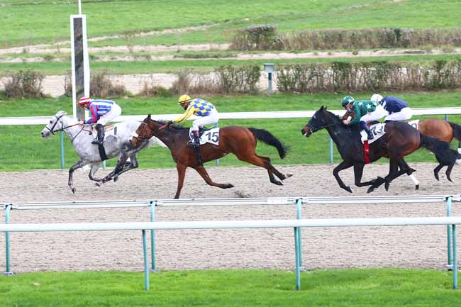 Photo d'arrivée de la course pmu PRIX DU BOCAGE FLEMEN à DEAUVILLE le Mercredi 25 novembre 2020