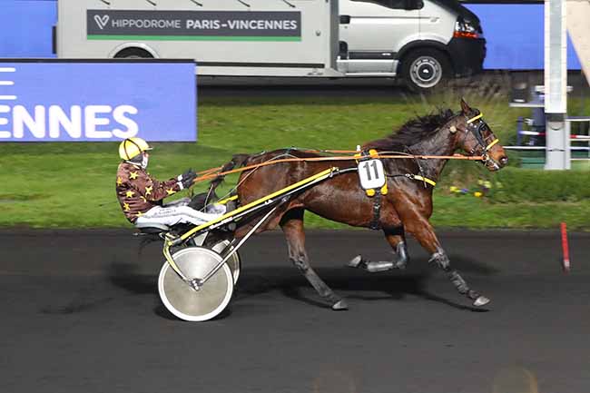 Photo d'arrivée de la course pmu PRIX HILDA à PARIS-VINCENNES le Vendredi 27 novembre 2020