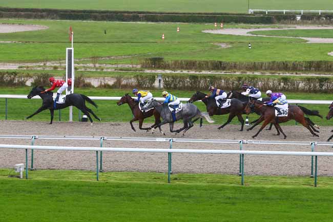 Photo d'arrivée de la course pmu PRIX DES CHAUMIERES à DEAUVILLE le Vendredi 11 décembre 2020