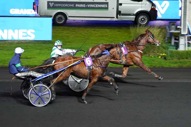 Photo d'arrivée de la course pmu PRIX DE SABLE-SUR-SARTHE à PARIS-VINCENNES le Samedi 12 décembre 2020