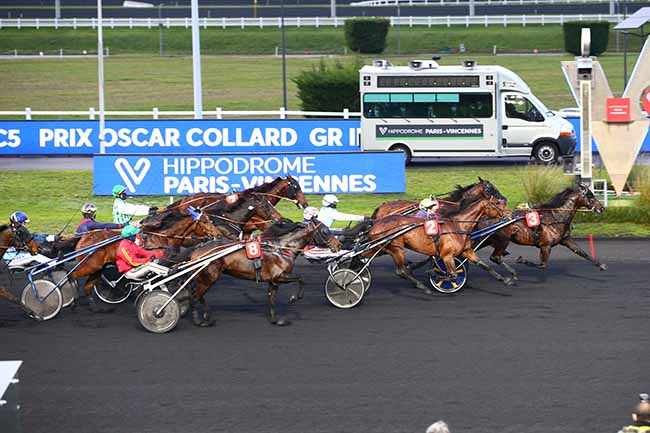 Photo d'arrivée de la course pmu PRIX OSCAR COLLARD à PARIS-VINCENNES le Samedi 19 décembre 2020