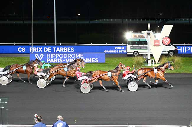 Photo d'arrivée de la course pmu PRIX DE TARBES à PARIS-VINCENNES le Samedi 26 décembre 2020