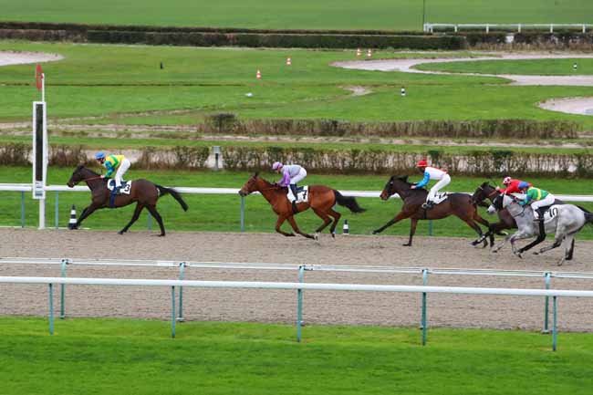 Photo d'arrivée de la course pmu PRIX DE LA VALLEE MAYEUX à DEAUVILLE le Dimanche 27 décembre 2020