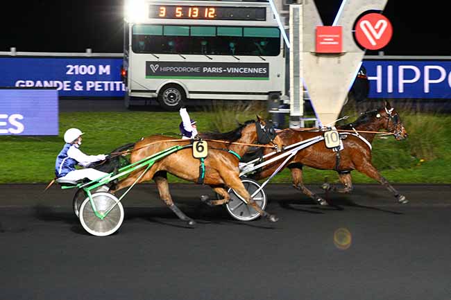 Photo d'arrivée de la course pmu PRIX DE SAINT-GERMAIN à PARIS-VINCENNES le Jeudi 31 décembre 2020