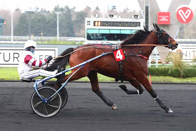 Photo d'arrivée de la course pmu PRIX AGRIFOURNITURES.FR à PARIS-VINCENNES le Dimanche 3 janvier 2021