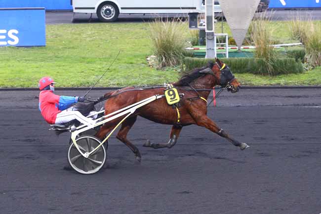 Photo d'arrivée de la course pmu PRIX DE LIBOURNE à PARIS-VINCENNES le Lundi 4 janvier 2021