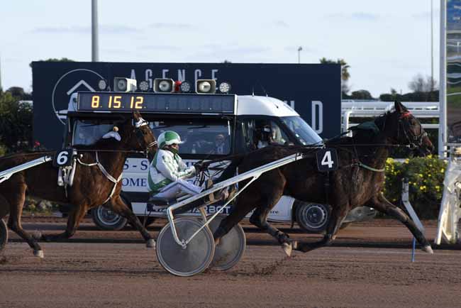Photo d'arrivée de la course pmu PRIX JUNIOR DU RIB à CAGNES-SUR-MER le Jeudi 14 janvier 2021