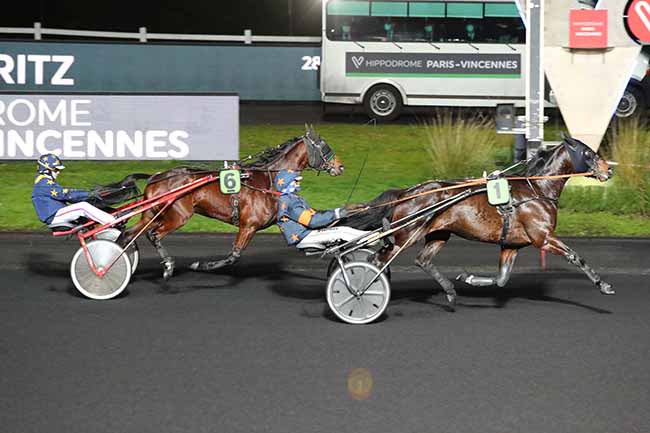 Photo d'arrivée de la course pmu PRIX DE BIARRITZ à PARIS-VINCENNES le Dimanche 17 janvier 2021