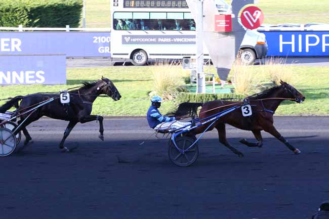 Photo d'arrivée de la course pmu PRIX DE PONT-AUDEMER à PARIS-VINCENNES le Lundi 25 janvier 2021