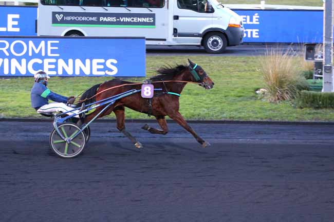 Photo d'arrivée de la course pmu PRIX NOVILLE à PARIS-VINCENNES le Lundi 25 janvier 2021