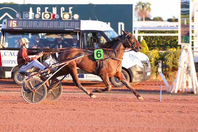 Photo d'arrivée de la course pmu PRIX HENRI ESTABLE à CAGNES-SUR-MER le Mercredi 27 janvier 2021