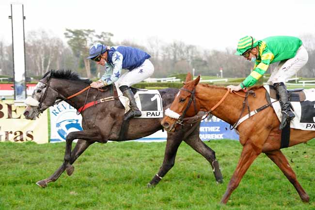 Photo d'arrivée de la course pmu PRIX CAMILLE DUBOSCQ à PAU le Vendredi 5 février 2021