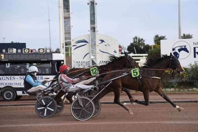 Photo d'arrivée de la course pmu PRIX DES ANEMONES à CAGNES-SUR-MER le Mardi 9 février 2021