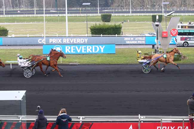 Photo d'arrivée de la course pmu PRIX REVERDY - PRIX DES VOSGES à PARIS-VINCENNES le Dimanche 14 février 2021