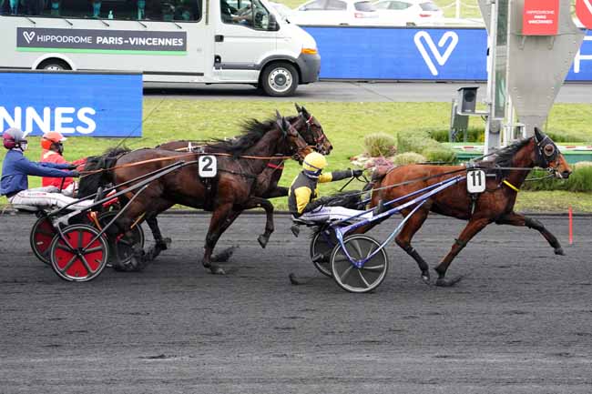 Photo d'arrivée de la course pmu PRIX DE SELESTAT à PARIS-VINCENNES le Mardi 16 février 2021