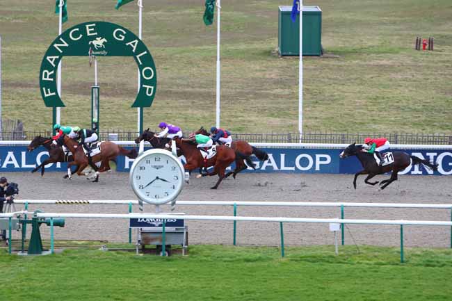 Photo d'arrivée de la course pmu PRIX DE CAGNES-SUR-MER à CHANTILLY le Lundi 22 février 2021