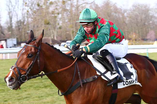 Photo d'arrivée de la course pmu PRIX BAROUD III à COMPIEGNE le Mardi 9 mars 2021