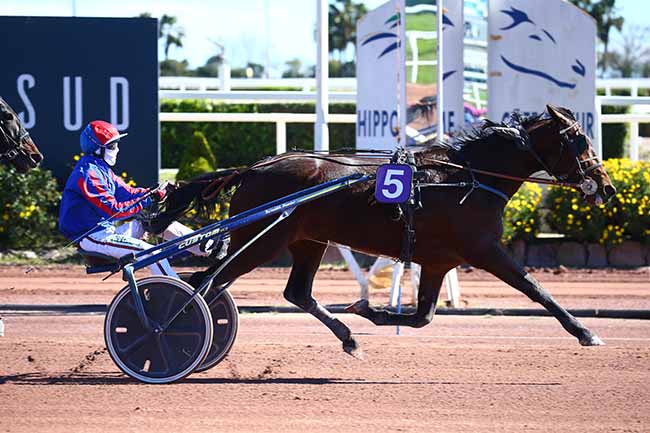 Photo d'arrivée de la course pmu PRIX DE MILAN à CAGNES-SUR-MER le Dimanche 14 mars 2021