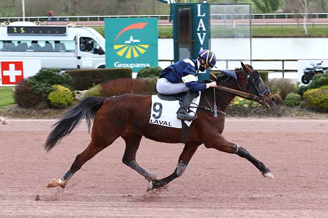 Photo d'arrivée de la course pmu PRIX DE LA SOCIETE DU CHEVAL FRANCAIS à LAVAL le Mercredi 17 mars 2021