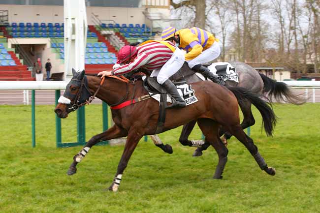 Photo d'arrivée de la course pmu PRIX D'ESSAI DES POULICHES à COMPIEGNE le Mercredi 17 mars 2021