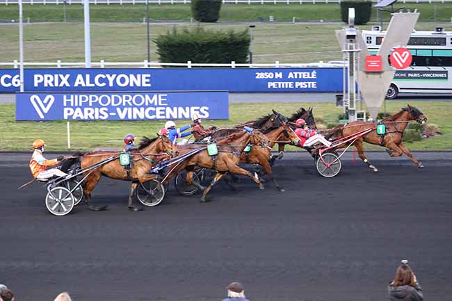 Photo d'arrivée de la course pmu PRIX ALCYONE à PARIS-VINCENNES le Vendredi 26 mars 2021