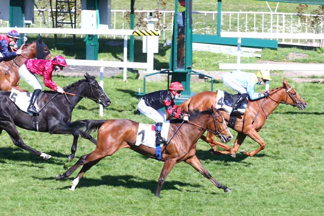Photo d'arrivée de la course pmu PRIX KIZIL KOURGAN à SAINT-CLOUD le Lundi 29 mars 2021
