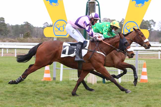Photo d'arrivée de la course pmu PRIX QUAZVIN II à FONTAINEBLEAU le Samedi 3 avril 2021