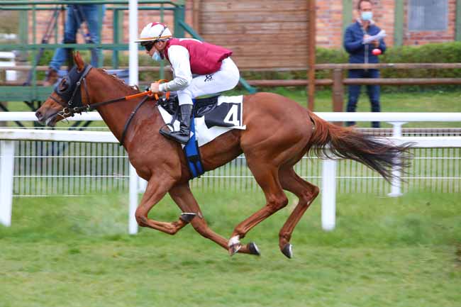 Photo d'arrivée de la course pmu PRIX DES ALISIERS à FONTAINEBLEAU le Vendredi 9 avril 2021