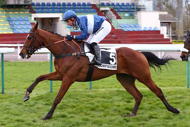 Photo d'arrivée de la course pmu PRIX DU BREVENT à COMPIEGNE le Lundi 12 avril 2021