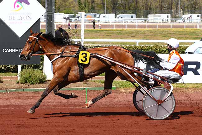 Photo d'arrivée de la course pmu PRIX RACEANDCARE - PRIX DE L'UNAT à LYON LA SOIE le Mercredi 14 avril 2021