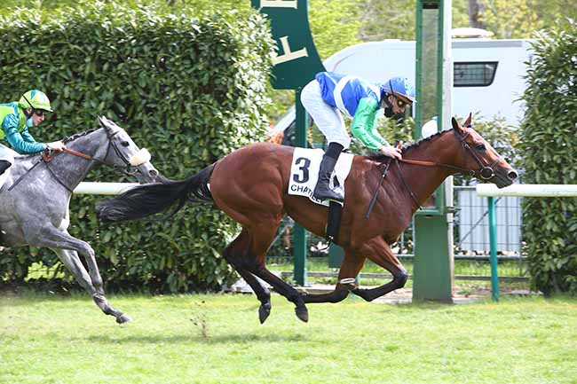 Photo d'arrivée de la course pmu PRIX DE LA FRANCILIENNE à CHANTILLY le Mardi 4 mai 2021