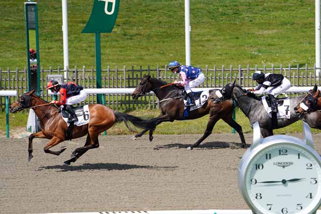 Photo d'arrivée de la course pmu PRIX DE BOREST à CHANTILLY le Vendredi 7 mai 2021