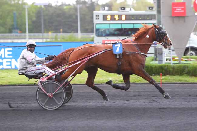 Photo d'arrivée de la course pmu PRIX DE MENTON à PARIS-VINCENNES le Dimanche 9 mai 2021