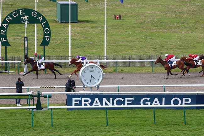 Photo d'arrivée de la course pmu PRIX DES VENEURS à CHANTILLY le Mardi 11 mai 2021