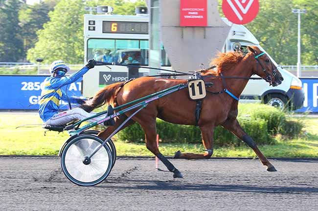 Photo d'arrivée de la course pmu PRIX TITANIA à PARIS-VINCENNES le Vendredi 11 juin 2021