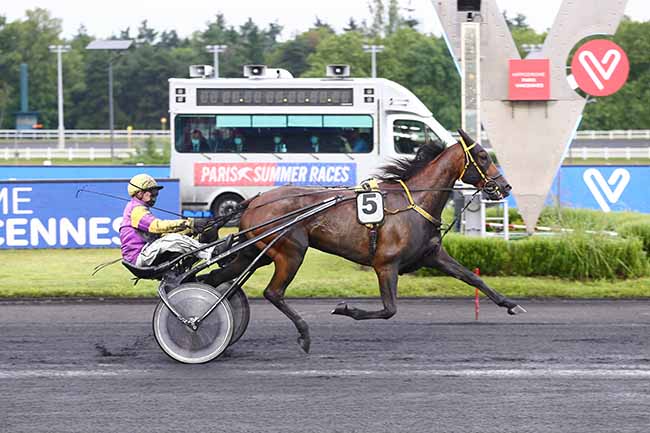 Photo d'arrivée de la course pmu PRIX HYGICA à PARIS-VINCENNES le Vendredi 25 juin 2021