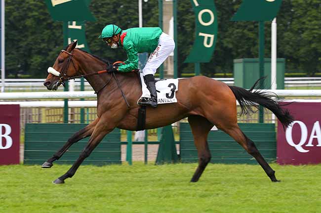 Photo d'arrivée de la course pmu PRIX LA MOSKOWA à CHANTILLY le Vendredi 25 juin 2021