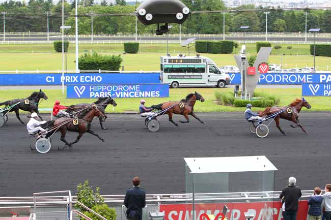 Photo d'arrivée de la course pmu PRIX ECHO à PARIS-VINCENNES le Mardi 29 juin 2021