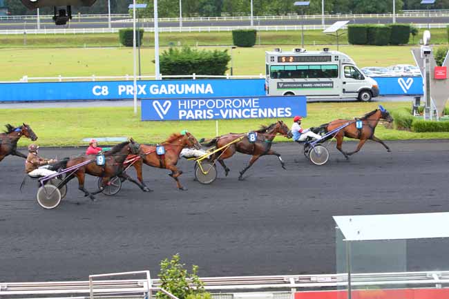 Photo d'arrivée de la course pmu PRIX GARUMNA à PARIS-VINCENNES le Mardi 29 juin 2021