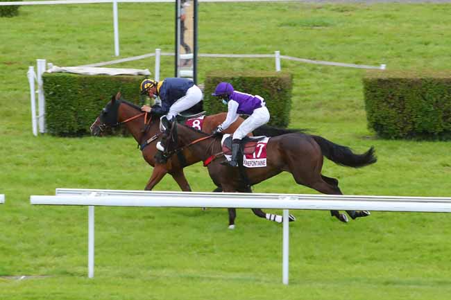 Photo d'arrivée de la course pmu PRIX BIEN-ETRE ET ECURIE ACTIVE (PRIX RIDÉO) à CLAIREFONTAINE le Lundi 5 juillet 2021
