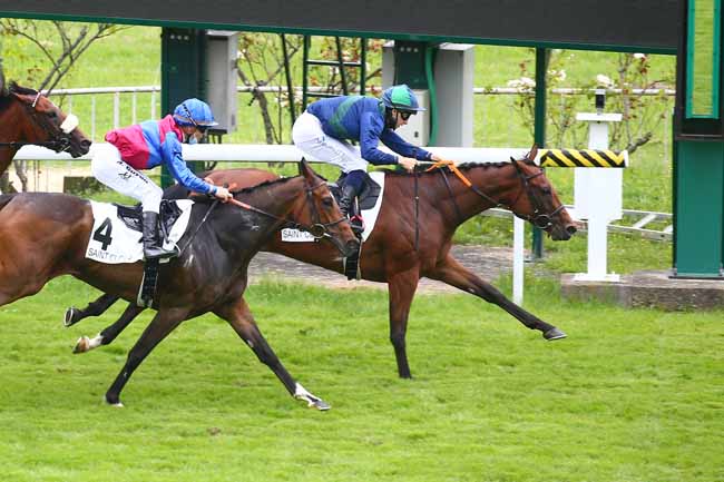 Photo d'arrivée de la course pmu PRIX DE LA JETÉE EN BOIS à SAINT CLOUD le Vendredi 9 juillet 2021