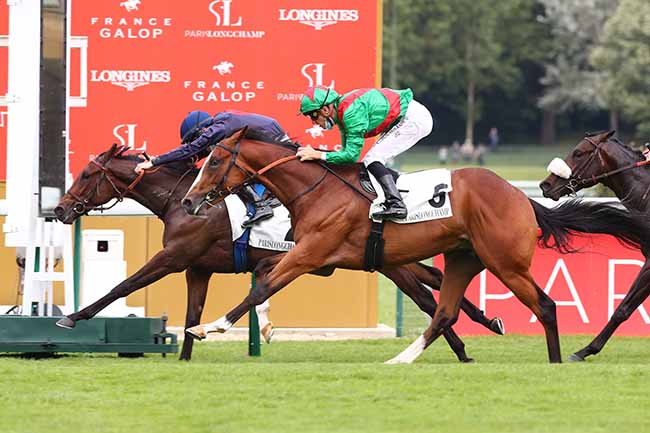 Photo d'arrivée de la course pmu PRIX DU PUITS DE L'ERMITE à LONGCHAMP le Mercredi 14 juillet 2021