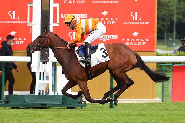 Photo d'arrivée de la course pmu PRIX DU PONT AUX BICHES à LONGCHAMP le Mercredi 14 juillet 2021
