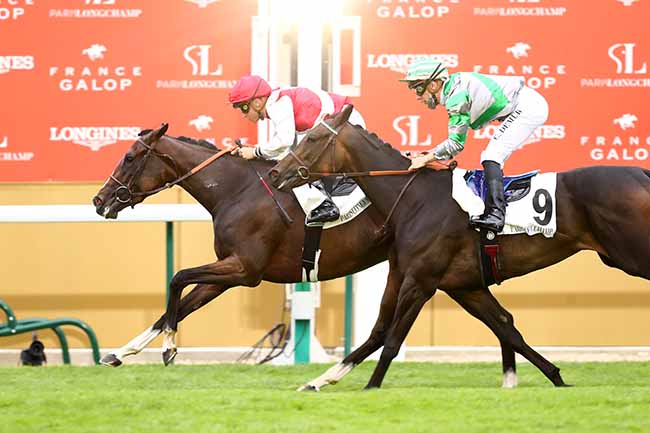 Photo d'arrivée de la course pmu PRIX DE MALLERET à LONGCHAMP le Mercredi 14 juillet 2021