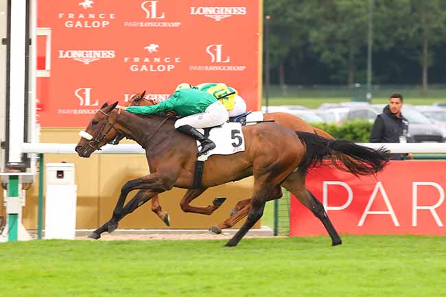 Photo d'arrivée de la course pmu PRIX RADIO FG (PRIX MAURICE DE NIEUIL) à LONGCHAMP le Mercredi 14 juillet 2021