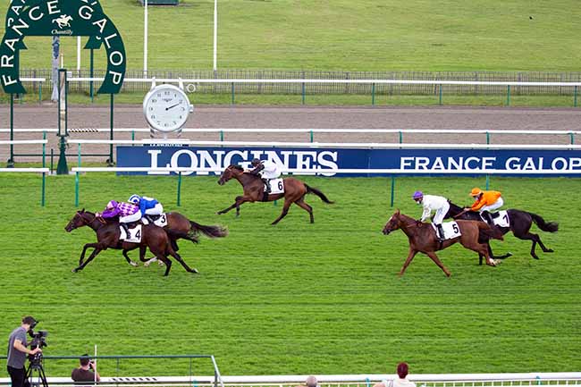 Photo d'arrivée de la course pmu PRIX DU LUDE à CHANTILLY le Jeudi 15 juillet 2021