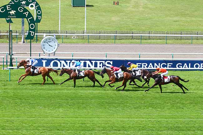 Photo d'arrivée de la course pmu PRIX DE LA CHAUSSEE NEUVE à CHANTILLY le Jeudi 15 juillet 2021