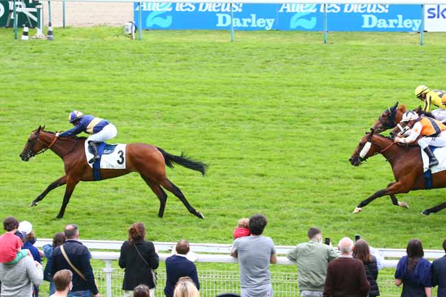 Photo d'arrivée de la course pmu PRIX DE LA CAUVINIERE à DEAUVILLE le Mardi 3 août 2021